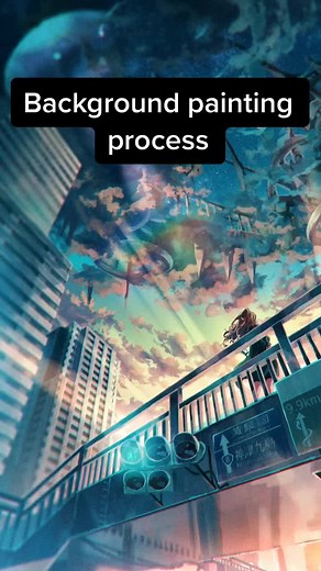 Digital Art Background Process Video Tutorial