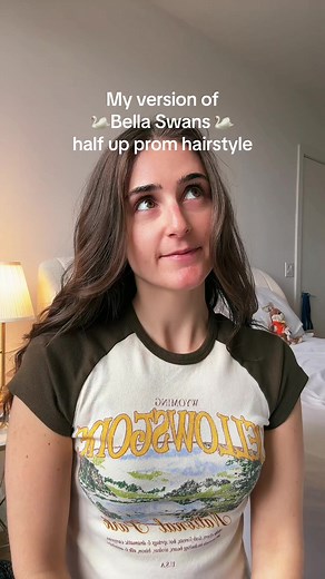 Bella Swan Inspired Half Up Prom Hairstyle Tutorial