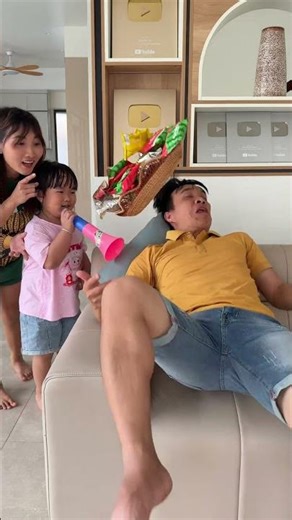 Team up to prank dad😅😅| Kem Family Shorts #shorts