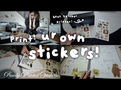 THE BEST STICKER PRINTER THAT ACTUALLY WORKS? Making My Own Stickers AT HOME | Tiffany Weng