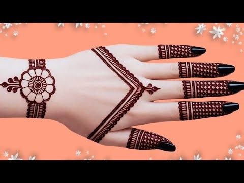 Beautiful Mehndi Design | Eid Ke Liye Simple Easy Mehndi Design | Back Hand Mehndi Design