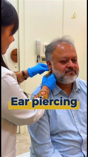 It's Never Too Late for Ear Piercing ✨ Men's Style at Any Age #skinmantraa #drbhavnamangla #skincare