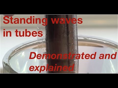 Standing waves in tubes demonstrated and explained: from fizzics.org