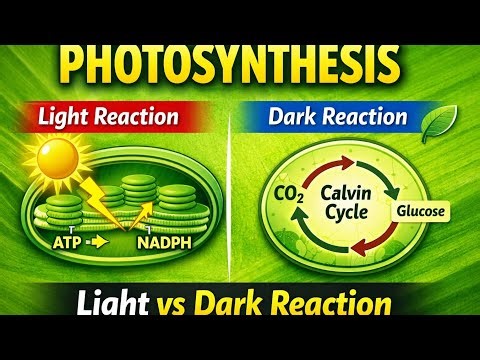 PHOTOSYNTHESIS | Light & Dark Reaction | Class 11 Biology | Easy Method