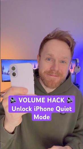 Unlock Quiet Mode iPhone button for lowest possible volume 📲🔊 but 2% is the best option at night🤫