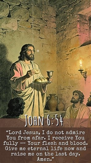 ✝️ Daily Bible Verse | John 6:54 "Complete Communion" #bibleverse #shorts