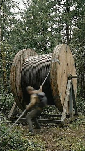 ✨ Secret Forest Hideaway Made From a Cable Reel | Off Grid Satisfying Build Timelapse