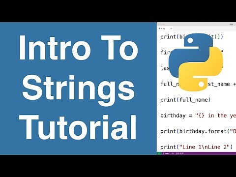 Introduction To Strings | Python Tutorial