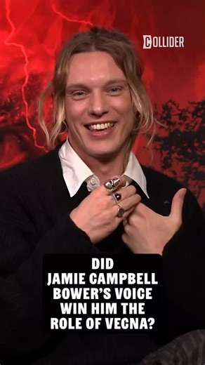 Jamie Campbell Bower is a smooth talker but how much did his voice win him the role of Vecna in Stranger Things 🗯️ 👀 #StrangerThings #StrangerThings5