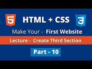 Part-10 HTML & CSS Full Website || how to make full website using html5 css3 in Bangla