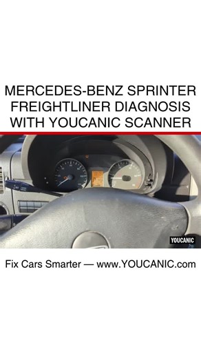 Mercedes-Benz Sprinter Freightliner Diagnosis with YOUCANIC Scanner