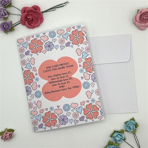 Funny Love Handmade Card – Generational Humor, Valentine's or Anniversary - Etsy