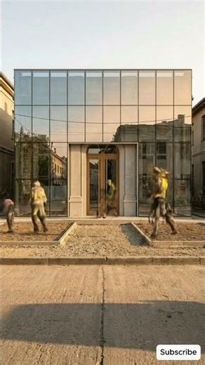 Modern Luxury Facade Transformation 🏗️ Glass Exterior Timelapse ✨