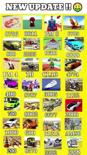 AII NEW CODE 🤝 ALL NEW CAR CHEAT CODE | INDIAN BIKE 3D | part 8 | 😱. 🎮✨13