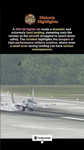 MiG-29 Hard Landing: A Dramatic Moment in Military Aviation