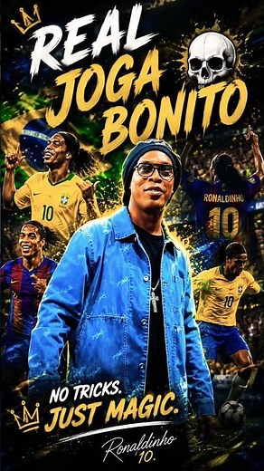 The KING of Joga Bonito #footballshorts #football #ronaldino #footballlegend #skills #footballboots