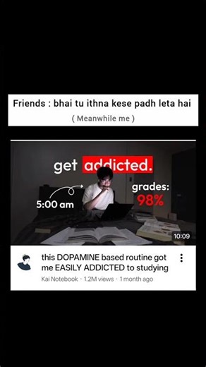 Study se addiction tab hoti hai jab tum usse stress nhi, success ka tool samajhne lagte ho