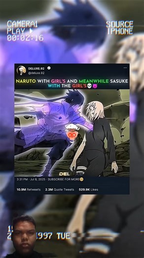 Naruto With Girl's Vs Sasuke With the Girl's 😈.... #anime#naruto#shorts #viral#trend