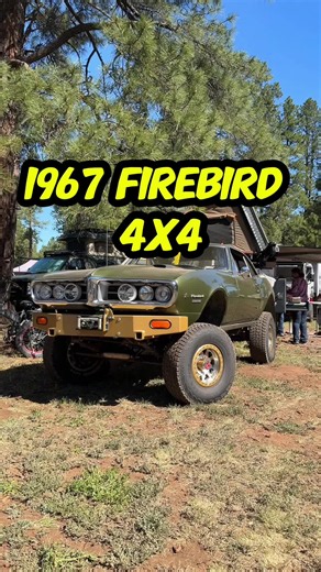 4x4 1967 Pontiac Firebird Offroad Rig with Trailer! #carsoftiktokcontest