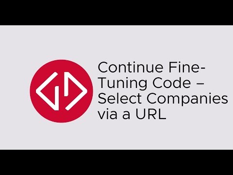 Continue Fine-Tuning Code – Select Companies via a URL