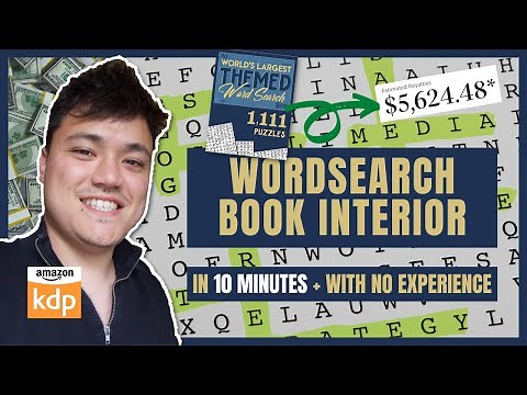 Create A Word Search Book FAST using only FREE software for Amazon KDP #lowcontentbooks #amazonkdp