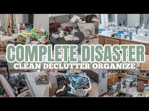 HUGE COMPLETE DISASTER CLEAN DECLUTTER ORGANIZE | EXTREME CLEANING MOTIVATION | 2026 CLEAN WITH ME