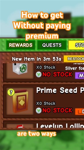 How to level up to achieve the different tier in the game pass without paying Robux -grow a garden