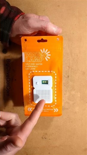 Urine powered emergency light