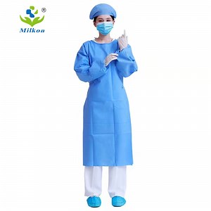 [Hot Item] Disposable Isolation Gown Level 2. Isolation Gown AAMI Level 2 SMS Non Woven Isolation Gown