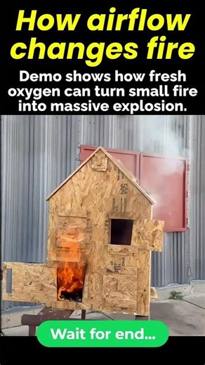 Opening Door Can Make a Fire Worse #shorts