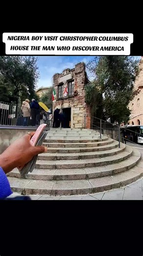 Visit to Christopher Columbus' House by Nigerian Boy