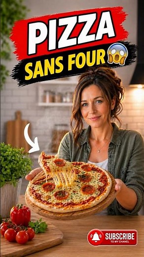 Homemade pizza WITHOUT AN OVEN 😳🍕 ready in 10 minutes!
