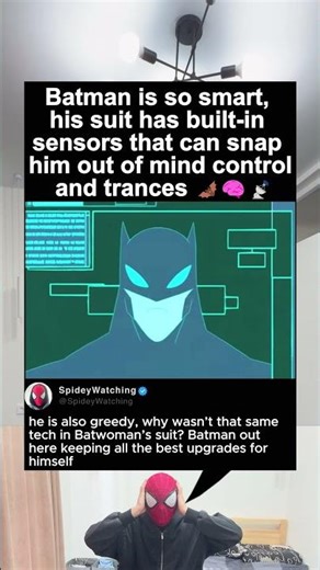 batman’s suit having in-built sensors