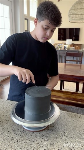 Mater smash cake order for a 2 year olds birthday! 6” vanilla cake, filled with chocolate ganache, covered in black cocoa buttercream and topped with marshmallow fondant details. #cake #utahcakes #cakedesign #cakedecorator #cakeart #black #blackbuttercream #smashcake #cakesmash #1 #birthdaycake #cute #baby #kids #reels #instacakes #cakesofig #custom #homemade #ganache #facebookreels #fypシ #mood #disney #jonahsgotcake | Jonahs Got Cake