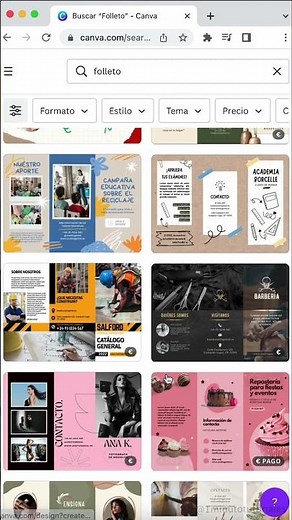 ¿Cómo hacer un TRIPTICO en CANVA? #SHORTS