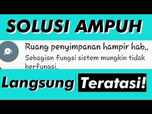 Cara mengatasi memori penuh di hp samsung.