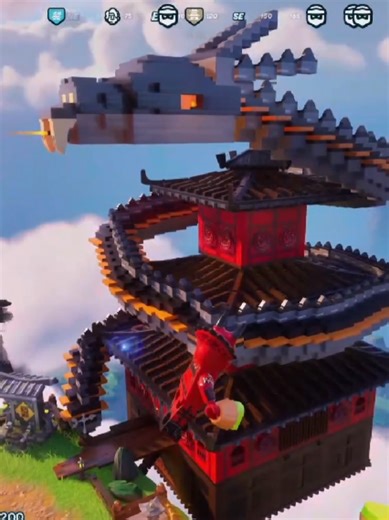 Revamped Ninjago Monastery in Lego Fortnite Odyssey