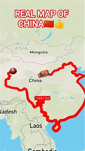 real map of China 🇨🇳👍#map #geography #china #trandingshorts #viral #countryballs #world