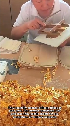 The Delicate Art of Crafting Gold Leaf Sheets
