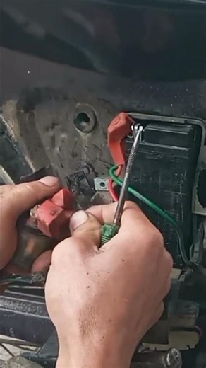 Repairing a Dream motorcycle where the starter button only makes a clicking sound, part 6