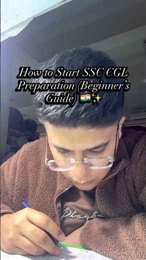 How to Start SSC CGL Preparation (Beginner Guide) 🇮🇳✨
