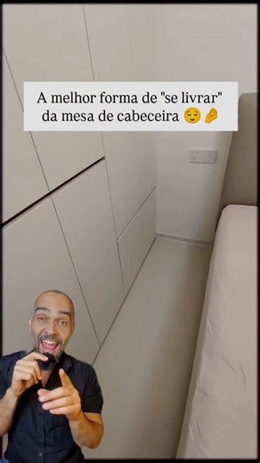 Arq Michel Swis on Instagram: "Pronto...está resolvido o seu problema com a mesinha de cabeceira. #casa #decor #marcenaria"