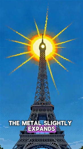 Paris’ Most Famous Landmark Changes Size? #facts #eiffeltower #paris