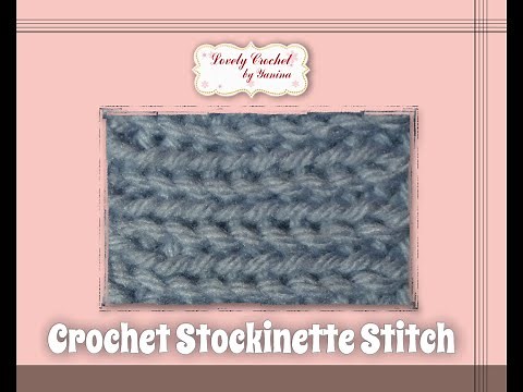 Crochet Stockinette (Knit) Stitch