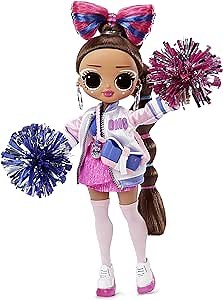 L.O.L. Surprise! OMG Sports Cheer Diva Competitive Cheerleading Fashion Doll with 20 Surprises Including Sparkly Accessories & Reusable Playset, Posable - Gift for Kids, Toys for Girls Boys 4 5 6 7+