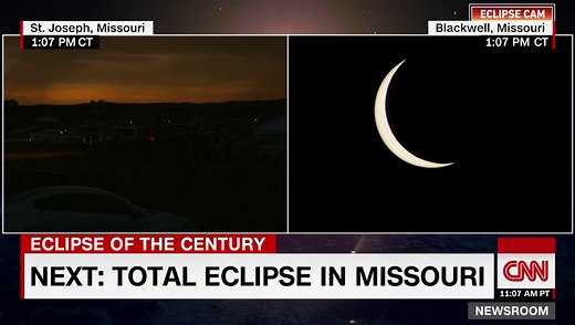 CNN reporter floored by solar eclipse