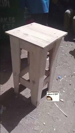 pallet bar stool #pallets_kenya #woodworking #bedskenya #palletfurniture