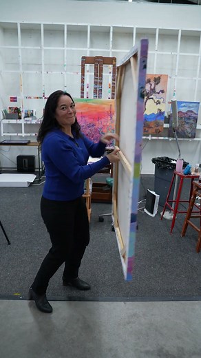 Painting Reveal: "Madrones at Sunrise" by Impressionist Landscape Oil Painter Erin Hanson