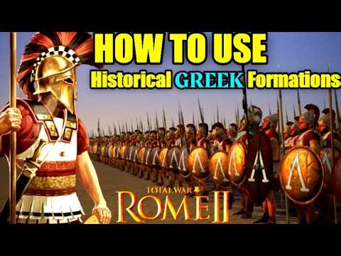Tutourial | How to Use Historiscal Greek Formations | Rome 2 Total War | PART 1