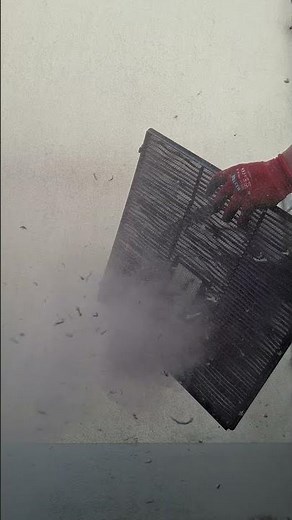 Filter der Klimaanlage mit Druckluft in Sekunden einfache selber reinigen 💨✨